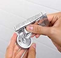 emco Klebeset für Badaccessoires der Serie ROUND, ohne Bohren für Handtuchhalter, Wannengriffe oder Toilettenpapierhalter, rückstandslose Entfernung ideal für Mietwohnungen (Packung mit 2) – Ansicht 2