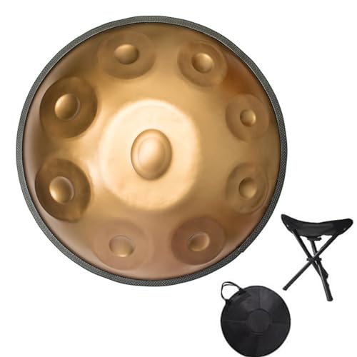 Handpan ORANGES 22 pulgadas 9 notas color oro miniatura 1