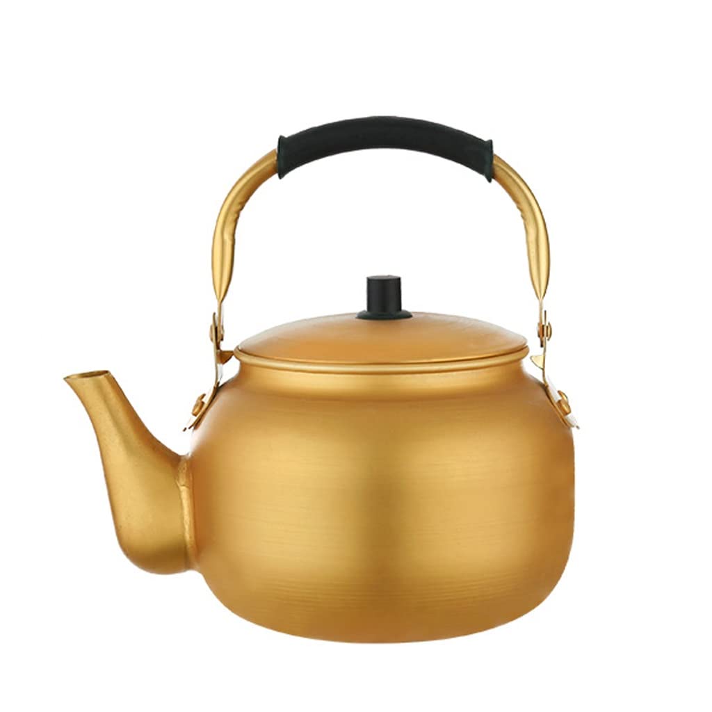 Ssddlzeq One Color Yellow Aluminum Kettle Aluminum Kettle Aluminum Teapot(8L)