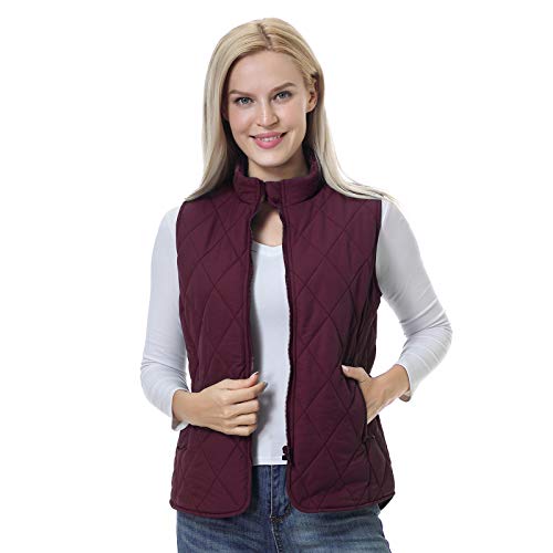 SPOEAR Women's Padded Vest Zip Up Quilted Vest J in Pakistan