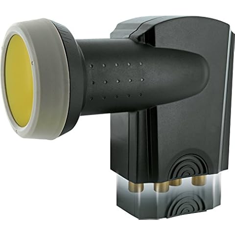 LNB cuádruple SCHWAIGER -371- con protección solar y 4 vías Cover