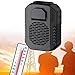 Wentylator Z Klipsem Do Talii, Przenośny Wentylator Na Naszyjnik, Wentylator Usb Do ładowania, ładowanie Telefonu, Duża Pojemność Baterii 6000 Mah,Black