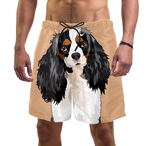 Short de bain homme avec séchage rapide et imprimé chien Yuzheng