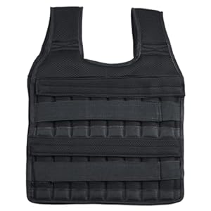 XJKLBYQ Adjustable Weighted Vest Up, Weighted Vest for Men Women UP to 35KG Breathable Shirt with 32 Weight Pocket Padded Strength Training Weight Vests, No Weights