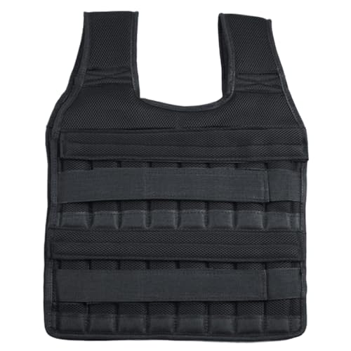 XJKLBYQ Adjustable Weighted Vest Up, Weighted Vest for Men Women UP to 35KG Breathable Shirt with 32 Weight Pocket Padded Strength Training Weight Vests, No Weights