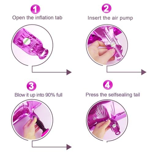 Image of Rosy Purple Number 18 Balloon 40 inch, 18 Number Balloons, 18th Rosy Purple Birthday Decorations, 18 Year Old Party Supplies