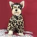 AZA Dog Costume Leopard Print Plush Cold Weather Coat Cotton Sweater Clothes for Pets Pet Boy for Small Dogs Dog Cute Cat Girl Outfits Dog Fall Sweaters Winter Costumes (M,Leopard Print)