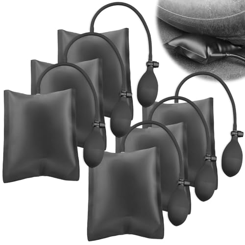 6 almohadillas de montaje de aire: cojines de montaje inflables, bomba de cuña de aire, montaje de ventana de 200 kg de herramientas manuales, cojín de expansión para la instalación de ventanas y