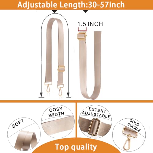 Image of S-Jacorry Purse Strap Replacement Crossbody Wide Shoulder Strap Adjustable Canvas Straps Handbag Strap Replacement Belts