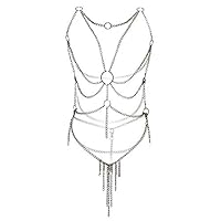 Algopix Similar Product 15 - Womens Lingerie Chain Set Cross