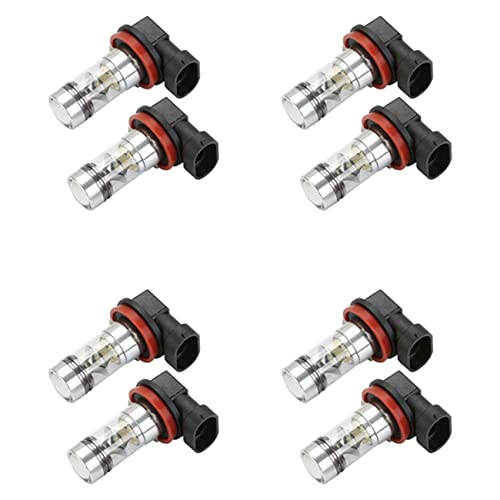 Ampoule LED H8 H11 haute puissance 100W pour feux antibrouillard et DRL au faisceau blanc 6000K