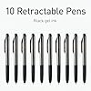 Pentonic GR-T Retractable Gel Pens, 10 Count, Black Ink, 0.7 mm Fine Point, Smooth Writing For Journaling, Note Taking, Office & School (1002363) #3