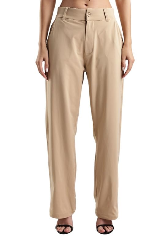 Image of BLUE TYGA Women's Office Joggers | Ultra-Light & 4-Way Stretch | Wrinkle-Resistant & Quick-Dry | No Iron Needed | Power Dressing for Bold, Unstoppable Women