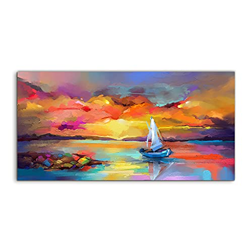 Image acrylique 100x50cm Coloray décoration murale mer paysage panoramique