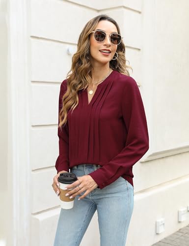 Image of Blooming Jelly Women's Long Sleeve Blouses Dressy Casual Business Work Tops