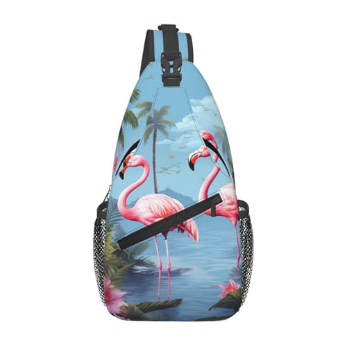 Bolso bandolera unisex tipo sling negro para viaje