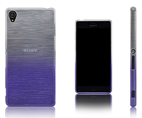 Xcessor Transition Color Flexible TPU Case for Sony Xperia Z3. with Gradient Silk Thread Texture. Transparent/Purple Xcessor Transition Color Flexible TPU Case for Sony Xperia Z3. with Gradient Silk Thread Texture. Transparent/Purple