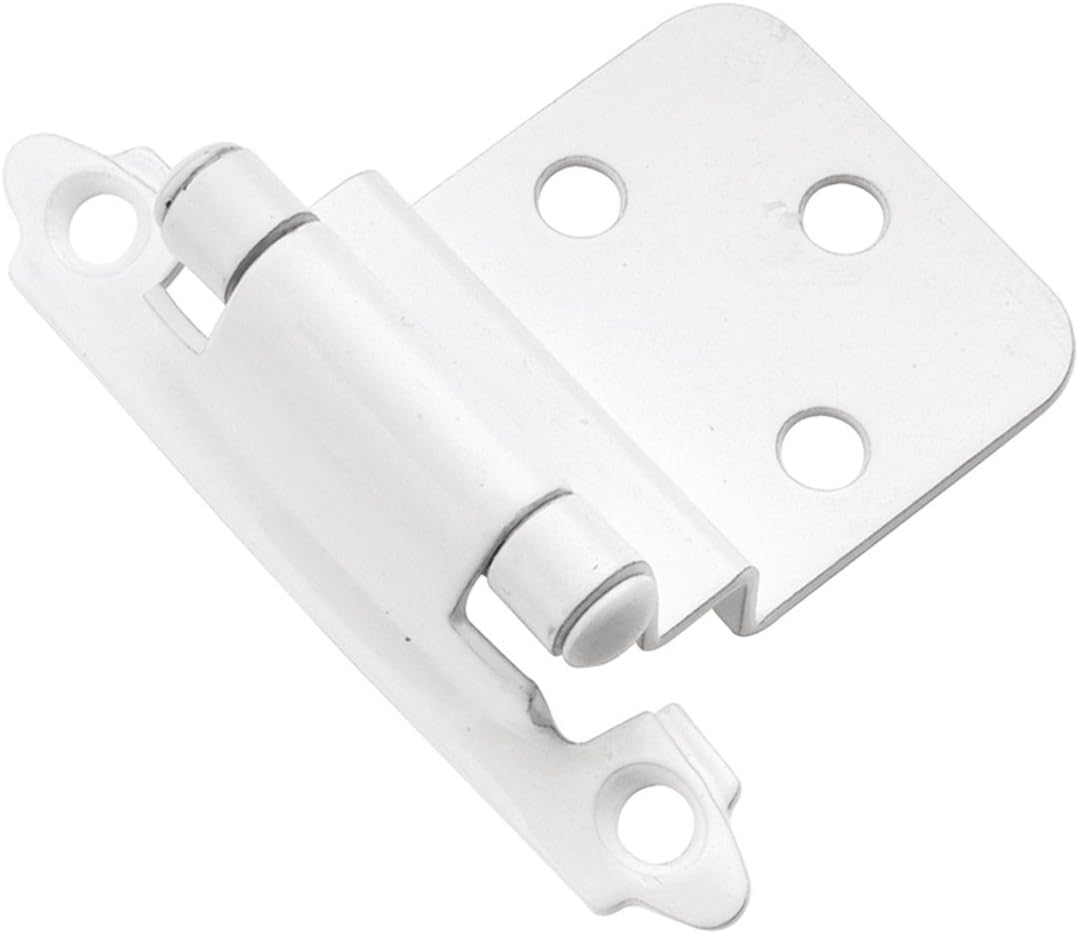 Hickory Hardware Self-Closing Cabinet Hinges - White -6