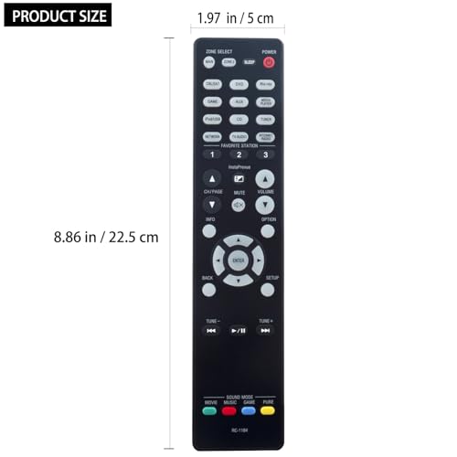 Télécommande RC-1184 compatible récepteur AV Denon AVR-X3000 AVR-E400 - 2