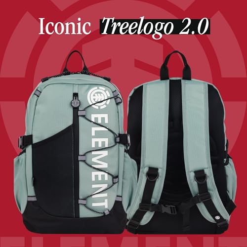 Concept One Element Backpack, Vertical Logo Skate Pack, Multi-compartment Storage, Reflective Bungee Cord3