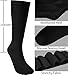 BomKinta Crew Slouch Socks Women - Retro Scrunch Short Sock - Soft Solid Ankle Socks Size 5-11 3 Pair Black White Cream