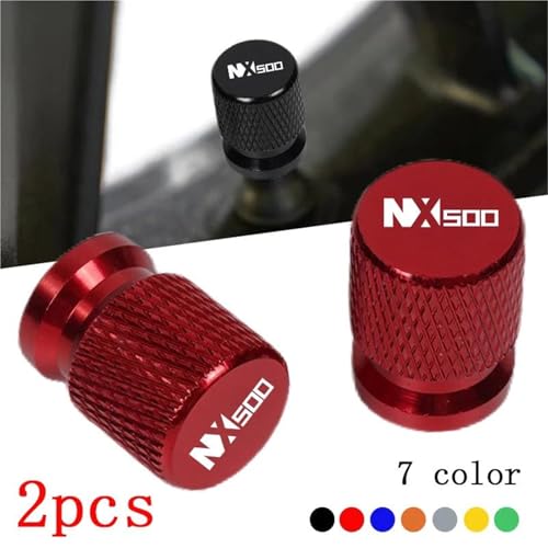 Tapa de válvula de motocicleta NX 500 accesorios aluminio gris CNC 2