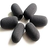 Saidbuds 6 piezas de espuma densa micrófono parabrisas esponja micrófono cubierta de espuma micrófono para Lightspeed Astro A50s auriculares