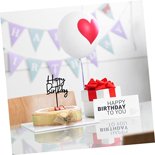 jojofuny 10 Pçs Letras Espelhadas Adereços Cuake Suprimentos De Bolo Toppers Inserções De Decoração