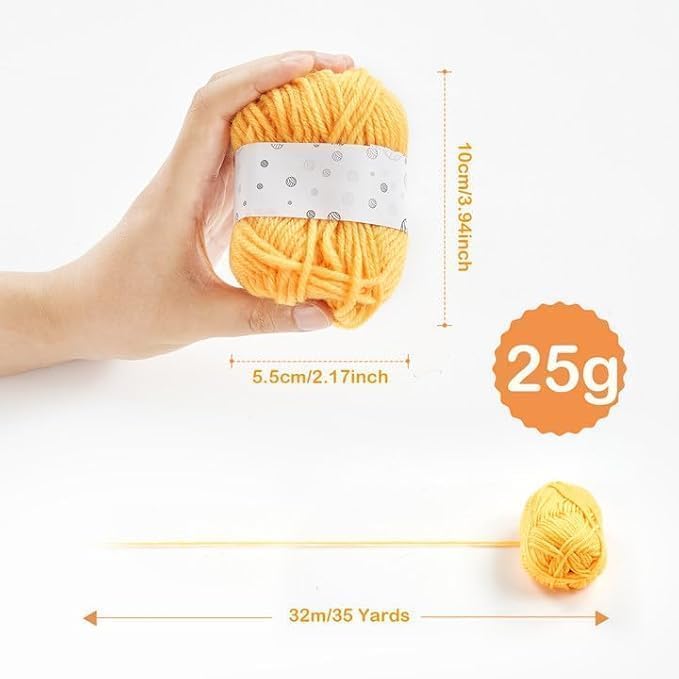BESGEER 42 Rolls x 25G Acrylic Tufting Yarn Kit for Rug Making
