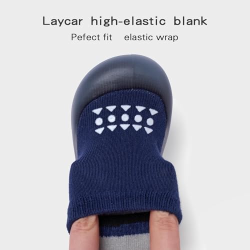 Image of Baby Sock Shoes Baby Walking Shoes Infant Non-Slip Breathable Slippers with Soft Rubber Sole Baby Boys Girls Sneakers