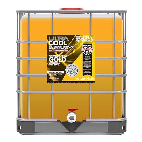 ULTRA 1PLUS Oat NAPS Free Extended Life Antifreeze + Coolant (50/50, Gold, 250 Gallon Tote)