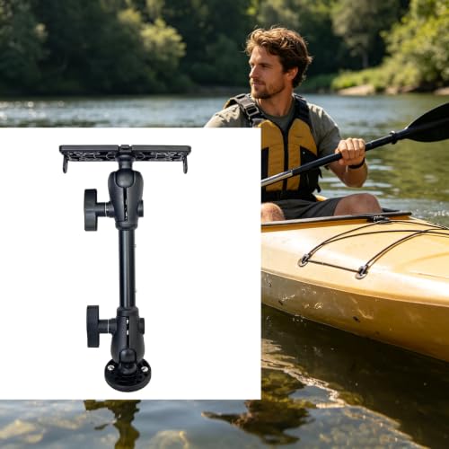 Base de montage réglable pour accessoire de pêche avec support rotatif 360 degrés