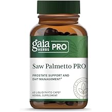 GAIA HERBS PRO Saw Palmetto PRO - Healthy Prostate Gland Support Supplement* - Herbal Supplement with Saw Palmetto & Sunflower Seed - Vegan, Gluten-Free, Soy-Free - 60 Liquid Phyto-Caps 60 Servings