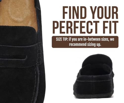 Image of Project Cloud 100% Genuine Leather Moccasin-Style Clogs for Women - Memory Foam and Water Resistant Mules Slip-on - Non-Slip and Durable Clogs Casual Shoes for Women Footwear (Haven)