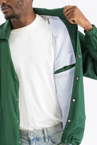 Image of WEIV GEAR Men's Full Zip Hooded Lightweight Windbreaker Anorak Jacket