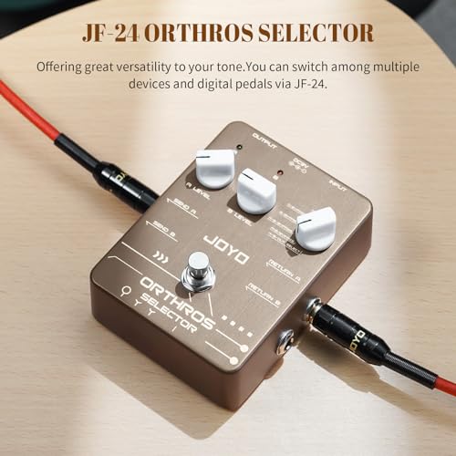 Image of JOYO Dual Effects Line Selector Guitar Pedal, 6-Mode A /B Switcher with Independent Volume Control, Bypass (ORTHROS SELECTOR JF-24)