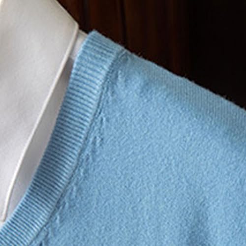 Men's V Neck Sweaters Sleeveless Pullover Vest Knitwear Lightweight Loose Fit Casual School Uniform Sweater Vest Tops4