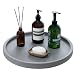 MyGift 16-Inch Concrete Grey Round Vanity Tray