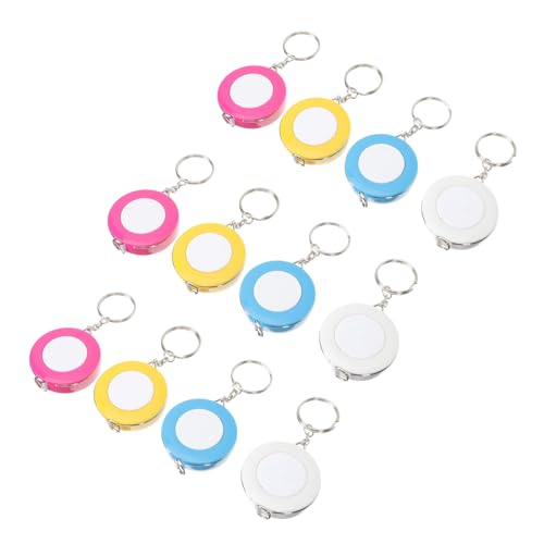 Cinta Métrica Mini Llaveros Color Candy DOITOOL 12 Pcs miniatura 1