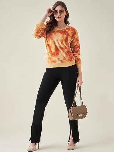 Image of Modeve Self Design Round Neck Casual Women Sweater||Winterwear||