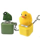 【Design de sons d'animaux réalistes】- Ce jouet anti-stress mignon pour enfants pour le porte-clés offre une expérience sensorielle ludique à chaque pression : Ducky deko toys émet un son unique - comme le croassement d'un canard - associé à des lumières LED vives et amusantes, créant une expérience audiovisuelle apaisante qui vous divertira pendant des heures.