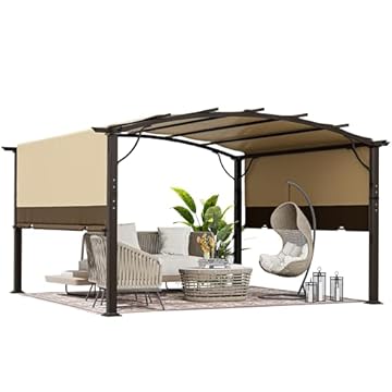 pergola in front of house