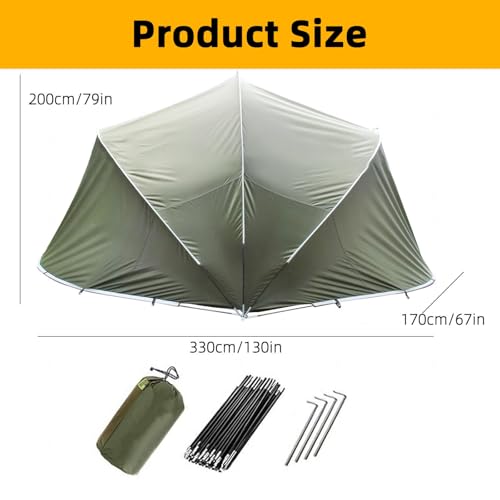 Ysmsmzjk Tenda Da Moto Pieghevole E Facile Da Riporre Garage Moto Per Esterno Proteggi Da Vento,Pioggia,Neve,Polvere Box Auto Da Esterno Tenda Moto - 7