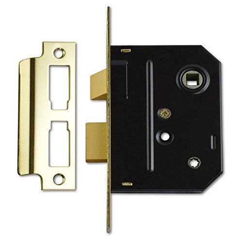 Union Locks 2294 Mortice Bathroom Lock 76mm - Polished Brass (Visi Pack)