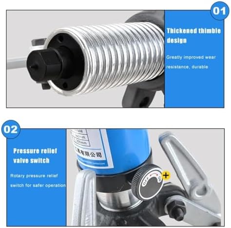 10T Hydraulic Gear Puller Set - 2 or 3 Jaws Bearing Hub Separator Tool for Efficient Hub, Flange, Gear & Bearing Removal - Heavy Duty Puller Separator