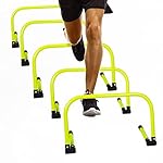 Body Sport Adjustable Athletic Speed Training Hurdles, Jumping & Speed Training Fitness Equipment, Hurdles for Track & Field, Basketball, Soccer & More