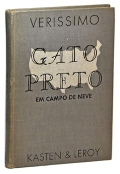 Hardcover Gato Preto em Campo de Neve Book