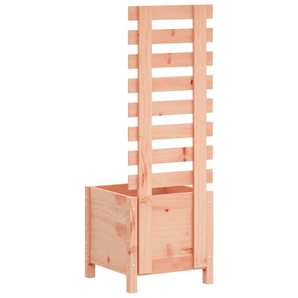 vidaXL Jardinera, Macetero con Estantería, Jardinera de Flores Plantas Trepadoras, Macetero para Patio Balcón Terraza, Madera Maciza de Douglas