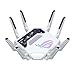 ASUS GT-BE19000AI Tri-Band WiFi 7 (802.11be) AI Gaming Router, 320MHz Bandwidth & 4096-QAM, MLO, Dual 10G Ports, AI Game Boost, Gaming Network, Aura RGB, AiMesh Support, Guest Network Pro