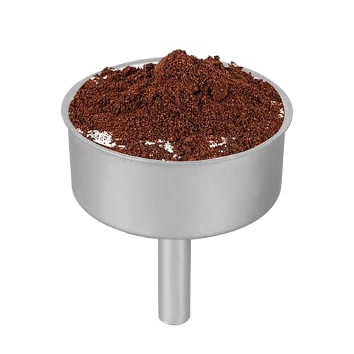 Espresso Maker Filter Basket,moka pot 6 cup Replacement Funnel,moka pot filter For Mocha Coffee Maker Pot with 1pcs Filter and 1pcs Silicone Gasket Seals